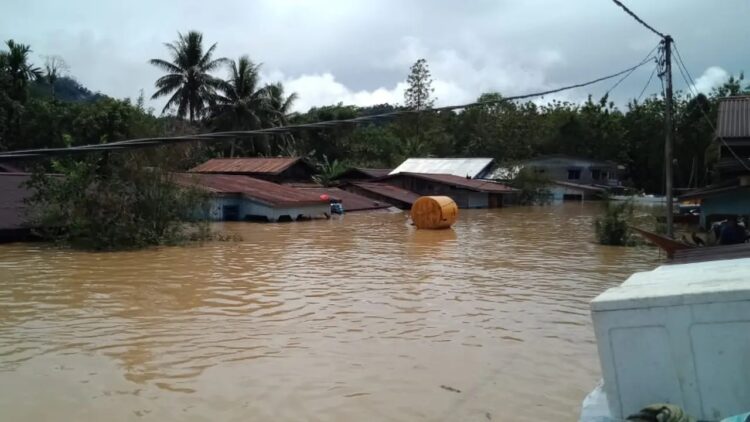 Puluhan Rumah di Desa Paking Kabupaten Malinau Terendam Banjir