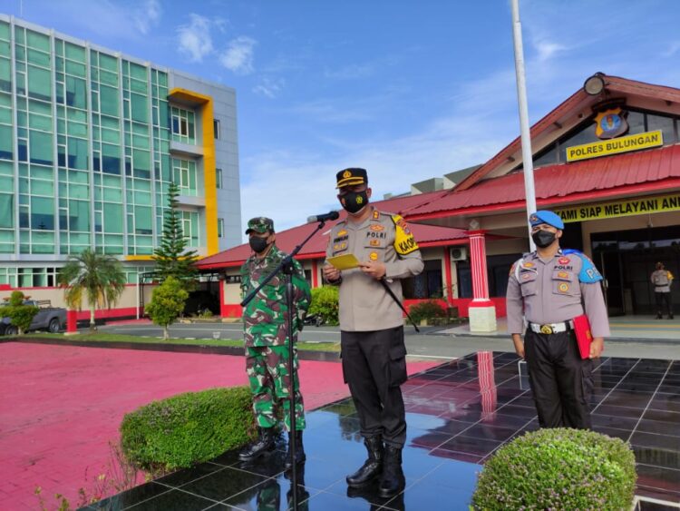 Apel Gelar Pasukan ‘Ops Patuh Kayan–2021’, Polres Bulungan.