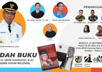 Bedah Buku Udin Hianggio, Disambut Antusias Stakeholder Kaltara