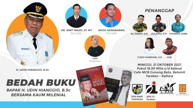 Bedah Buku Udin Hianggio, Disambut Antusias Stakeholder Kaltara