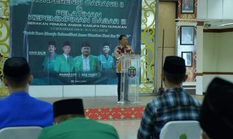 Buka Secara Resmi Konferensi Cabang Ke II Pemuda Ansor, Wabup Hanafiah Mengatakan Orang Yang Paling Berharga Adalah yang Banyak Manfaat Buat Orang Lain