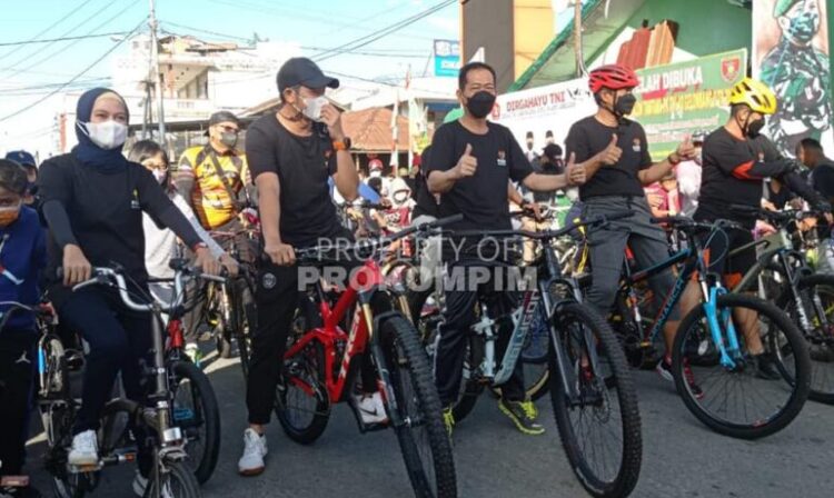 Meriah, Warga Antusias Meriahkan Fun Bike Gelaran Bank Kaltimtara dan Kormi Nunukan