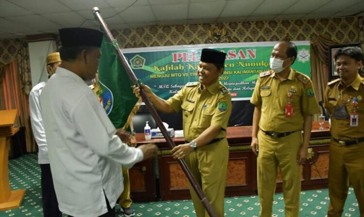 Target Juara 1, Wabup H. Hanafiah Melepas Secara Resmi 47 Peserta Kafilah Nunukan Untuk Berlaga Ditingkat Provinsi