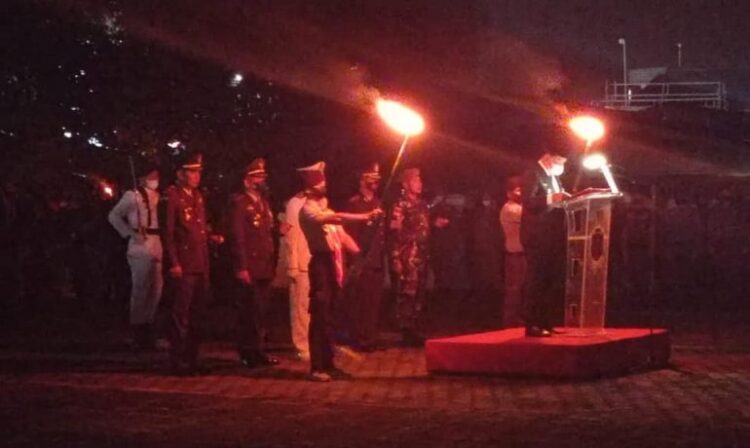 Rangkaian Peringatan HUT RI Ke 77, Apel Kehormatan dan Renungan Suci Berlangsung Khidmat