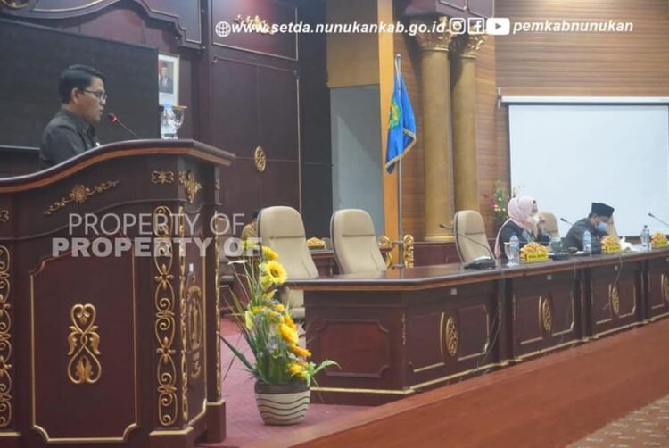 Raperda RPJMD Tahun 2021 – 2026, Wabup Hanafiah Sampaikan Jawaban Pemerintah Terhadap Pandangan Fraksi DPRD