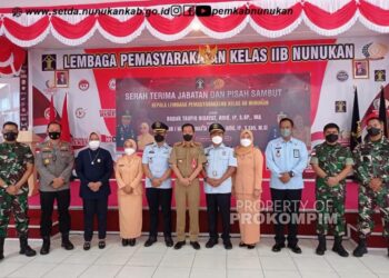 Wakili Bupati, Sekda Serfianus Hadiri Pisah Sambut Kalapas Nunukan