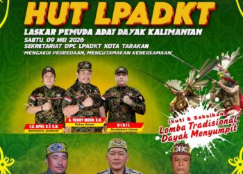 Semarak HUT ke-26 LPADKT di Tarakan, Angkat Budaya Dayak dan Semangat Kebersamaan