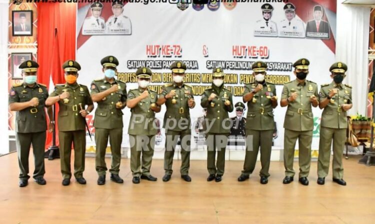 Sampaikan Pesan Mendagri, Gubernur Kaltara Pimpin Upacara HUT Satpol PP Ke 72 Dan Satlinmas Ke 60 Tingkat Provinsi di Nunukan