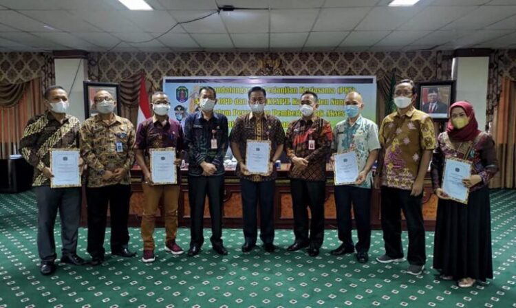 Disdukcapil dan OPD Pemkab Nunukan Tandatangani Perjanjian Kerja Sama Pemanfaatan Data Kependudukan