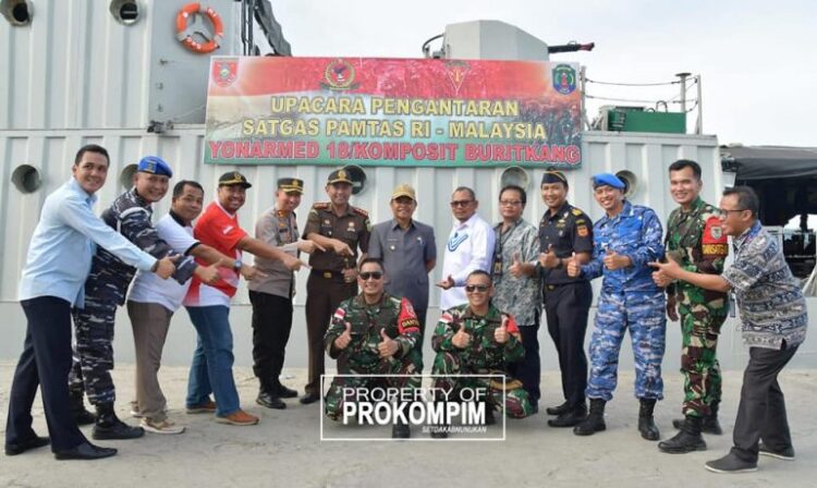 Hadir Selaku Irup, Wabup H. Hanafiah Melepas Batalyon Armed 18/ Komposit