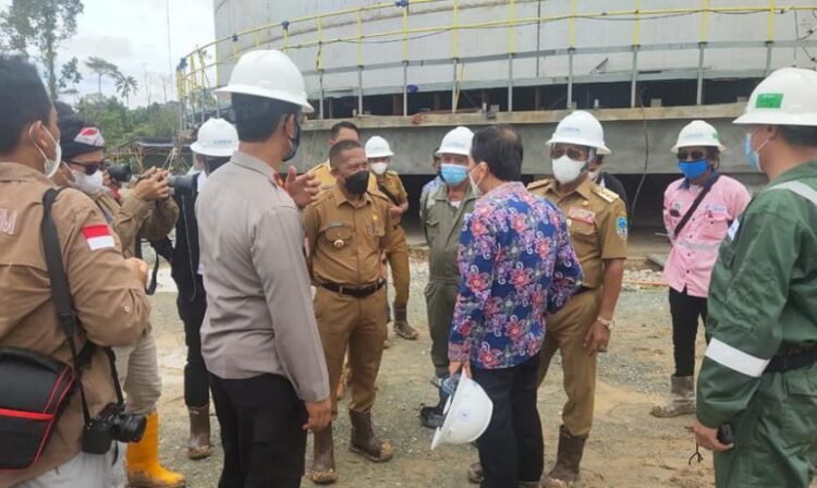 Wakili Bupati, Sekda Nunukan Dampingi Gubernur Kaltara Tinjau Pembangunan Kilang Gas