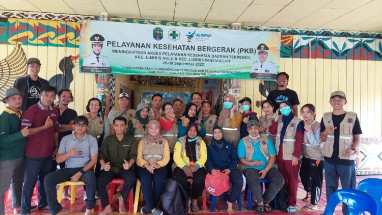 Lumbis Hulu dan Pansiangan Kembali Dikunjungi Pelayanan Kesehatan Bergerak, Masyarakat Dapat Paket Dobel