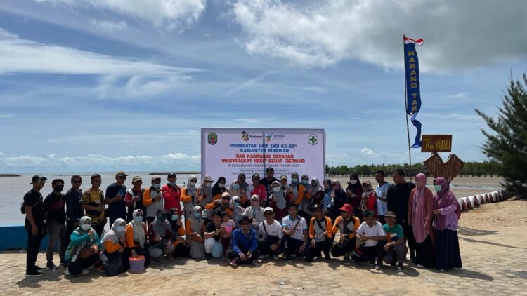 Kampanye Germas Peringati HUT Kabupaten Nunukan ke- 23 di Kecamatan Sebatik Timur