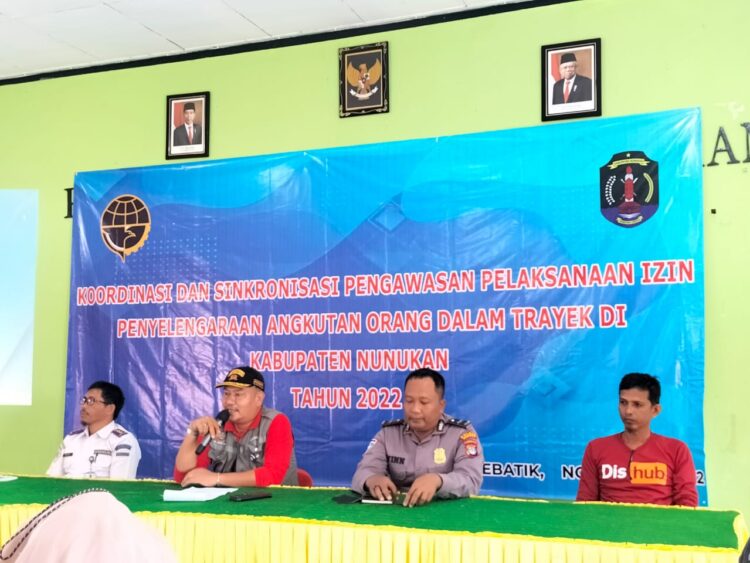 Tertibkan Izin Penyelenggaraan Angkutan Orang Dalam Trayek, Dinas Perhubungan Kabupaten Nunukan Gelar Rapat Koordinasi