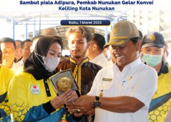 Semarak, Pemkab Nunukan Gelar Konvoi Sambut Piala Adipura