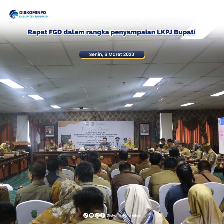 Rapat FGD Dalam Rangka Penyampaian LKPJ Bupati