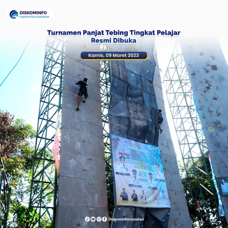 Turnamen Panjat Tebing Antar Pelajar Resmi Dibuka