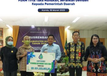PDAM Tirta Taka Serahkan Deviden Kepada Pemerintah Daerah