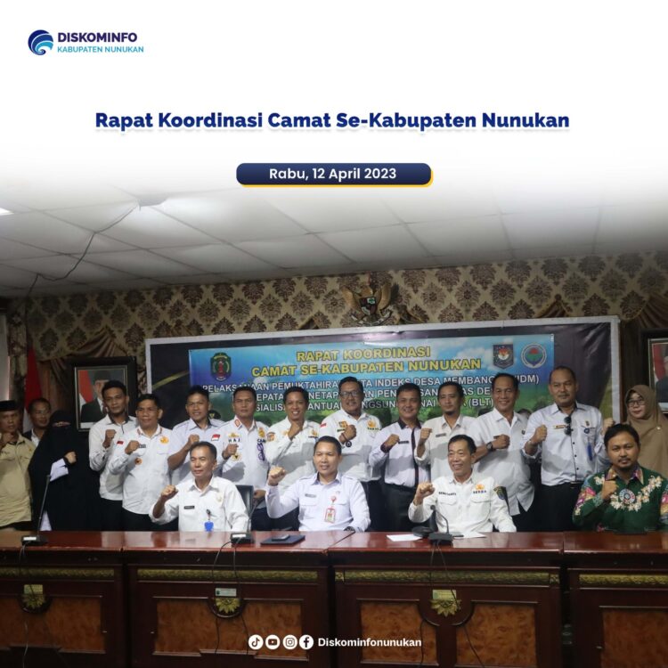 Sekda Buka Rapat Koordinasi Camat Se-Kabupaten Nunukan