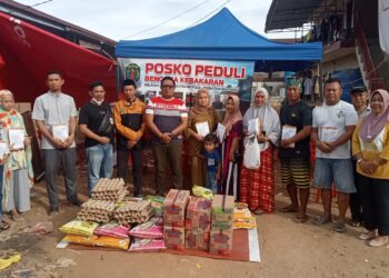 Kecamatan Sebatik Utara, bersama Desa Sei Pancang dan Puskesmas Sebatik Dirikan Posko Kebakaran