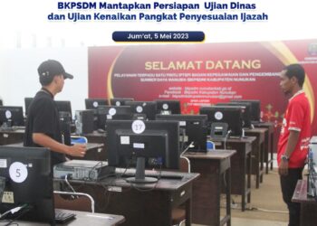 BKPSDM Mantapkan Persiapan Pelaksanaan Ujian Dinas dan Ujian Kenaikan Pangkat Penyesuaian Ijazah