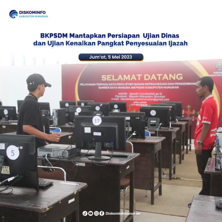BKPSDM Mantapkan Persiapan Pelaksanaan Ujian Dinas dan Ujian Kenaikan Pangkat Penyesuaian Ijazah