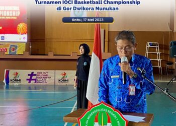 Abdul Halid Buka Turnament IOCI Basketball Champions Nunukan