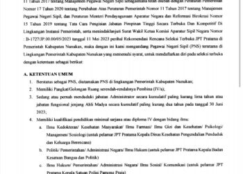 Seleksi Tiga JPTP Kabupaten Nunukan Siap Digelar