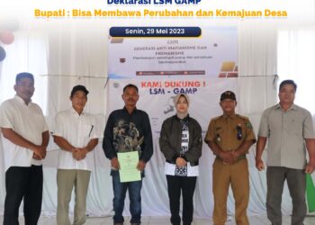 Deklarasi LSM GAMP Bupati: Bisa Membawa Perubahan dan Kemajuan Desa