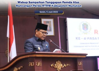 Wabup Sampaikan Tanggapan Pemda Atas Rancangan Perda RTRW Kabupaten Nunukan
