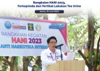 Rangkaian HANI, Forkopimda dan Vertikal Lakukan Tes Urine
