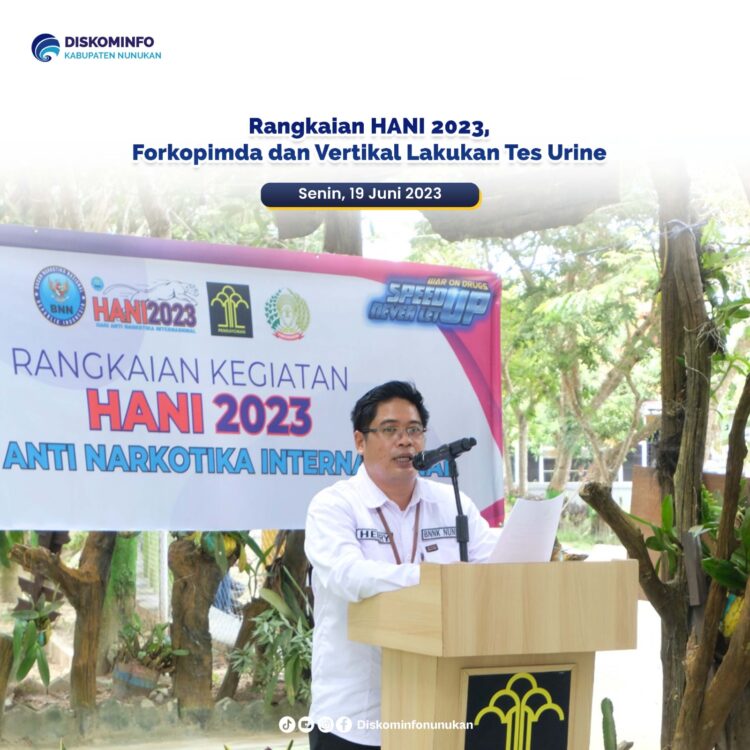 Rangkaian HANI, Forkopimda dan Vertikal Lakukan Tes Urine