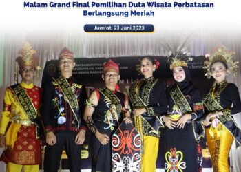 Malam Grand Final Pemilihan Duta Wisata Perbatasan Berlangsung Meriah