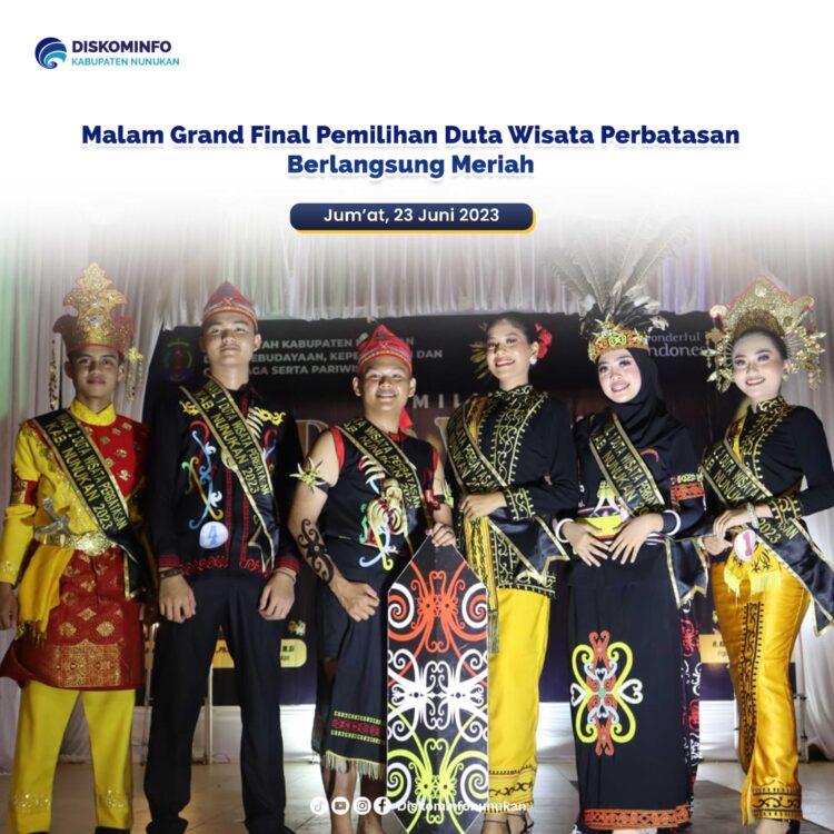 Malam Grand Final Pemilihan Duta Wisata Perbatasan Berlangsung Meriah