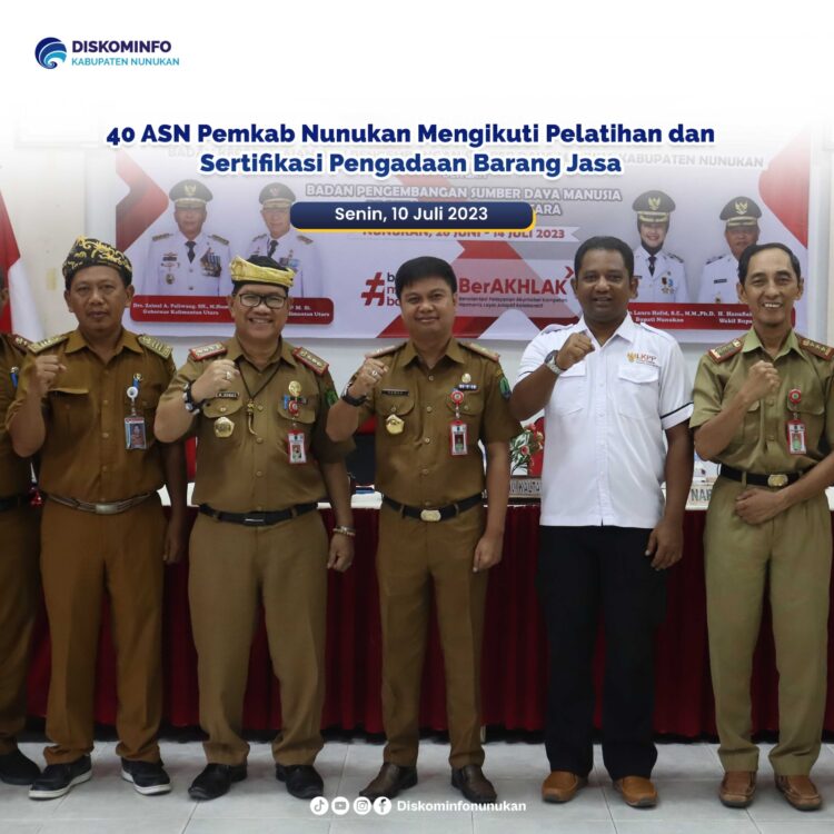 40 ASN Pemkab Nunukan Mengikuti Pelatihan dan Sertifikasi Pengadaan Barang dan Jasa