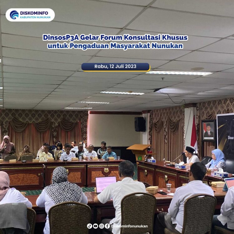 Forum Konsultasi Oleh Dinas Sosial Khusus Untuk Pengaduan Masyarakat Nunukan