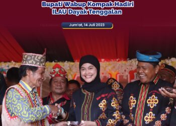 Bupati Wabup Kompak Hadiri Ilau Dayak Tenggalan