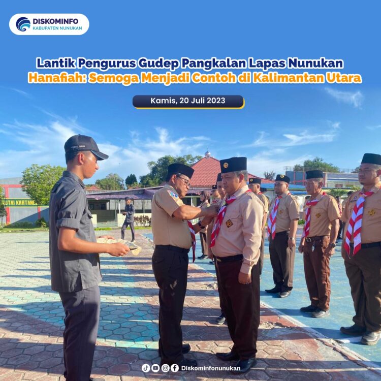 Lantik Pengurus Gudep Pangkalan Lapas Nunukan, Hanafiah: Semoga Menjadi Contoh di Kalimantan Utara