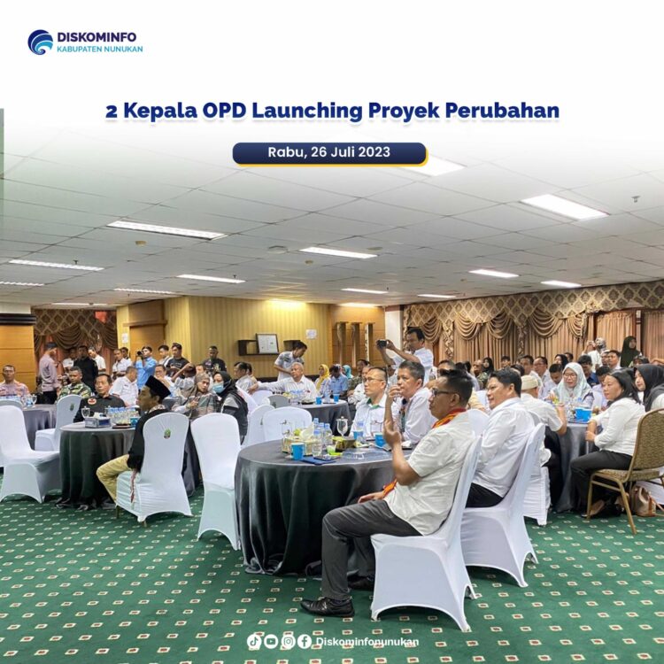 2 Kepala OPD Launching Proyek Perubahan