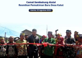 Camat Sembakung Atulai Resmikan Pemukiman Baru Desa Katul