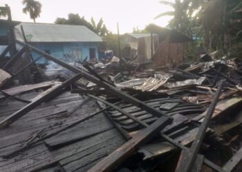 Kebakaran di Sei Bilal, Damkar turunkan 6 Unit Mobil Pemadam