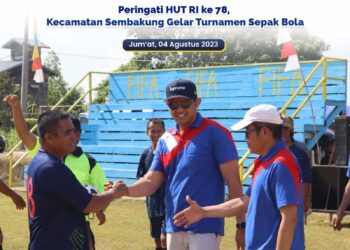 Peringati HUT RI ke 78, Kecamatan Sembakung Gelar Turnamen Sepak Bola