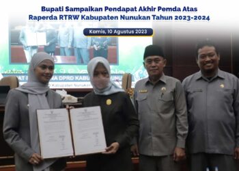 Bupati Sampaikan Pendapat Akhir Pemda Atas Raperda RTRW Kabupaten Nunukan Tahun 2023-2042