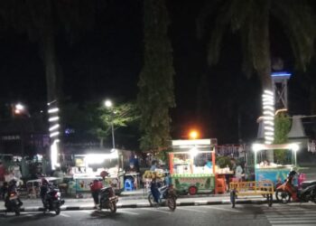 DKUKMPP Akan Seragamkan Gerobak PKL di alun-alun kota Nunukan