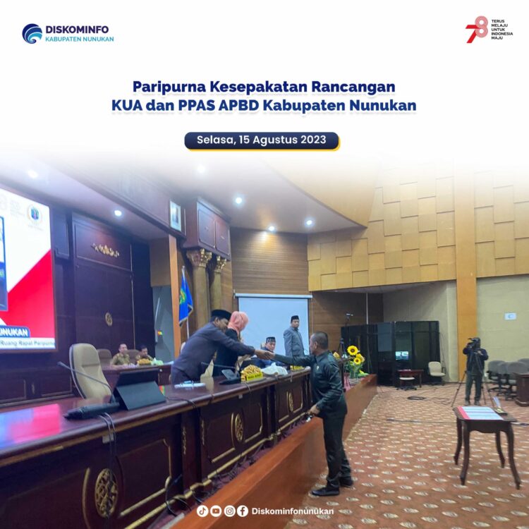 Paripurna Kesepakatan Rancangan KUA dan PPAS APBD Kabupaten Nunukan