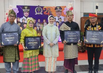 Tarian Jepen Kolosal dan Sajian Tumpeng Meriahkan HUT Kabupaten Nunukan