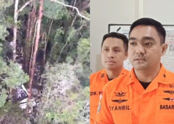 Tim SAR Lakukan Pencarian Black Box dan Jemput 10 Personel Rescue di Titik Jatuh Pesawat