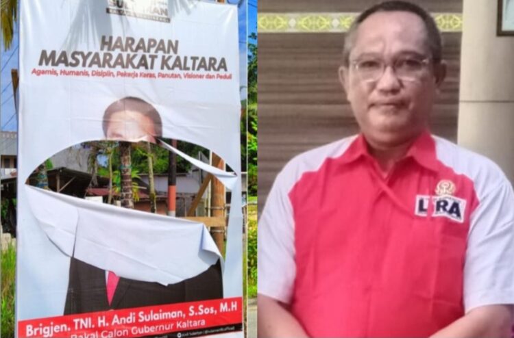 Soal Perusakan Baliho Sulaiman, Ini Kata Gubernur LSM LIRA Kaltara