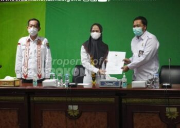 Bupati Nunukan Hadiri Entry Meeting Pemeriksaan Pendahuluan Laporan Keuangan Pemerintah Daerah Tahun Anggaran 2021