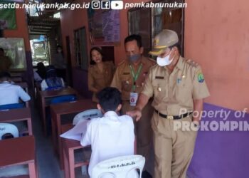 Wabup Hanafiah Tinjau Pelaksanaan Ujian Pendidikan Penyetaraan SD Dan SMP
